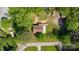 An aerial view of a home with mature trees at 1302 N Ellis St, Salisbury, NC 28144