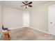This bedroom with neutral walls offers a blank canvas ready for your personal style and decor touches at 1302 N Ellis St, Salisbury, NC 28144