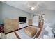 Inviting living room showcasing modern furnishings and an open layout with a view of the kitchen at 1713 Allen St, Charlotte, NC 28205