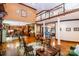 Elegant living room featuring a fireplace and open floor plan leading into the kitchen and dining areas at 1720 Mills Harris Rd, Wingate, NC 28174