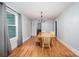 Classic dining room boasting hardwood floors and chandelier lighting at 200 Cleveland Ave, Shelby, NC 28150