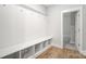 Mudroom area with bench, cubbies, and coat hooks for organization at 2011 Cedar Falls Dr # 71, Waxhaw, NC 28173