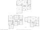 House floorplan featuring multiple rooms, including bedrooms, bathrooms, living room, kitchen, and garage at 2215 Maycroft Dr, Charlotte, NC 28262