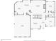 Main floorplan featuring kitchen, living room, bedrooms, and a garage, showcasing a functional layout at 2215 Maycroft Dr, Charlotte, NC 28262