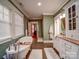 Lovely bathroom with a soaking tub, a walk-in shower, and double vanity at 226 Union S St, Concord, NC 28025