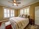 Cozy bedroom with natural light, plantation shutters, and modern accents at 226 Union S St, Concord, NC 28025