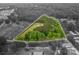 This aerial view shows the property with approximate lot lines at 2609 Cove Creek Dr, Gastonia, NC 28056