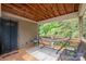 Relaxing outdoor deck with a hammock, offering a peaceful retreat with scenic views at 2609 Cove Creek Dr, Gastonia, NC 28056