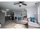 Open-concept living room seamlessly connected to a modern kitchen, perfect for entertaining at 2609 Cove Creek Dr, Gastonia, NC 28056