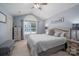 Bright bedroom with large window, vaulted ceiling, and soft, cozy decor at 319 Beacon Hills Dr, Gastonia, NC 28056