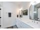 Modern bathroom featuring double sinks and sleek fixtures at 5777 Stephanie St, Charlotte, NC 28212