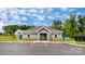 Exterior of the community clubhouse offers residents a place to gather and enjoy neighborhood amenities at 6256 Culbert St # 187, Harrisburg, NC 28075