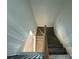View looking down a wooden stairway at 6256 Culbert St # 187, Harrisburg, NC 28075