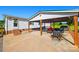 Covered patio with outdoor seating area, ideal for enjoying the outdoors year-round at 105 Carrie Ln # 3, Cherryville, NC 28021