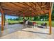 Covered patio with an inviting outdoor seating area, perfect for relaxation and entertaining at 105 Carrie Ln # 3, Cherryville, NC 28021