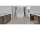 Bathroom features a freestanding tub and double doors leading to the shower at 114 Wilharr Ct # 38, Mooresville, NC 28115