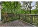 Spacious wooden deck perfect for outdoor relaxation with wooded view at 1407 Jodhpur Ct, Charlotte, NC 28212