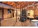 Spacious unfinished basement with exposed ceiling and concrete floor at 1407 Jodhpur Ct, Charlotte, NC 28212