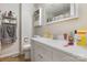 Functional bathroom with a vanity and storage at 1407 Jodhpur Ct, Charlotte, NC 28212
