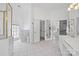 Spacious bathroom with walk in shower, toilet and large sink at 16108 Woolwine Rd, Charlotte, NC 28278