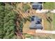 Overhead view of a home with a large yard and surrounding wooded area at 2396 Lee Lawing Rd, Lincolnton, NC 28092