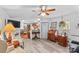 Comfortable living room with access to the kitchen and front door at 3755 River Rd, Richfield, NC 28137