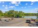 Spacious parking lot with lake access, ideal for outdoor activities at 3755 River Rd, Richfield, NC 28137