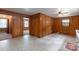 Room with linoleum flooring and door at 439 Kershaw Country Club Rd, Kershaw, SC 29067
