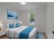 Bedroom offering natural light, a mountain mural and stylish decor at 518 Herms Ave, Mount Holly, NC 28120
