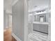 Stylish bathroom showcasing a glass shower, modern vanity, and elegant tile flooring at 5633 Open Book Ln, Charlotte, NC 28270