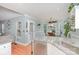 Open-concept kitchen with granite countertops, a stainless steel dishwasher, and a breakfast nook at 600 Old Hardin Rd, Dallas, NC 28034