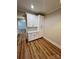 Butler pantry with white cabinetry and granite countertops at 603 Turnberry Ct, Albemarle, NC 28001