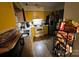 Functional kitchen featuring yellow cabinets, stainless steel appliances, and ample storage at 6134 Bent Tree Ct, Charlotte, NC 28212
