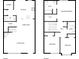 Detailed floor plan showcasing layout of kitchen, living room, bedrooms, and bathrooms at 6457 Saint Bernard Way, Charlotte, NC 28269