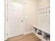 Entry way and mudroom with built in storage and seating at 6814 Forney Hill Rd # 2, Denver, NC 28037