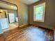 Dining area features hardwood floors, neutral paint, and natural light at 736 7Th Sw Ave, Hickory, NC 28602