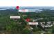 Aerial view showing the location of the home in proximity to Blythe Landing at 7728 Babe Stillwell Farm Rd, Huntersville, NC 28078