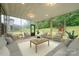 Relaxing sunroom with comfortable seating and scenic backyard views, perfect for enjoying nature indoors at 8268 Breton Way, Harrisburg, NC 28075