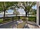 Inviting back deck with beautiful lake views, perfect for relaxing and entertaining outdoors at 9115 Clement Cir, Terrell, NC 28682