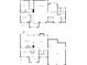 Detailed floor plan showcasing the layout of the two-story home with kitchen, bedrooms, and living spaces at 9116 Torrence Creek Ct, Huntersville, NC 28078