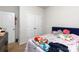 Cozy bedroom features neutral walls, closet, and carpet at 1109 Culver Spring Way, Charlotte, NC 28215