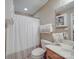Cozy bathroom featuring a shower-tub combination and neutral décor creating a serene, functional space at 135 Henry Putnam Dr, Cherryville, NC 28021