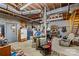 Spacious basement with utilities, storage, and room for activities at 140 Hearthstone Dr, Statesville, NC 28677