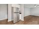 Open concept kitchen includes stainless steel appliances and dark countertop at 1637 Sumner Dr, Rock Hill, SC 29732