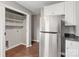The pantry features stainless steel fridge and wire shelving at 1637 Sumner Dr, Rock Hill, SC 29732
