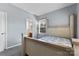Bedroom with neutral walls and a bathroom doorway visible at 1821 Ethel Guest Ln, Charlotte, NC 28206