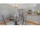 Cozy dining room blends seamlessly with the adjacent, well-equipped kitchen at 195 Antler Dr, Statesville, NC 28625