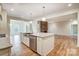 Kitchen with stainless steel appliances, granite countertop and island at 206 Streamwood Rd # 32, Troutman, NC 28166