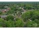 Expansive aerial view of a neighborhood with lush green trees, showcasing a serene and established community at 2213 Milton Rd, Charlotte, NC 28215