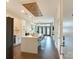 Modern kitchen featuring a large island, stainless steel appliances and hardwood floors at 2401 Euclid Ave # 207, Charlotte, NC 28203